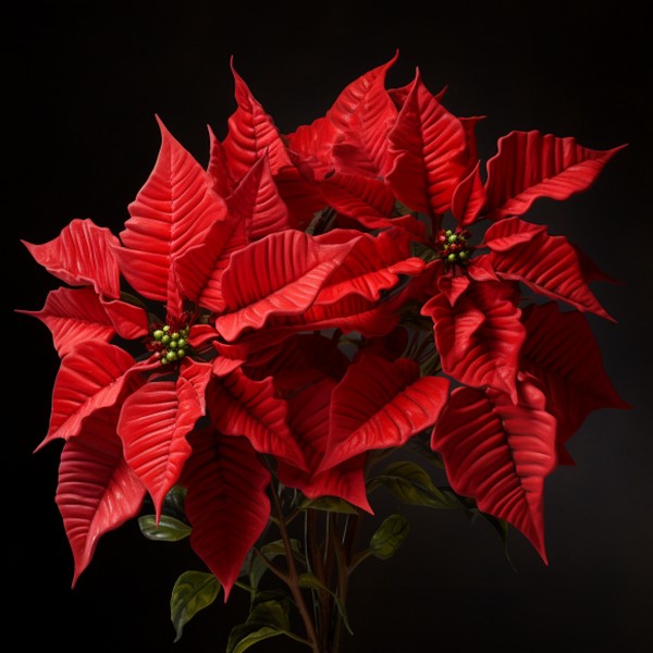 image of poinsettia for image of dog for article on Christmas plants that are toxic to dogs