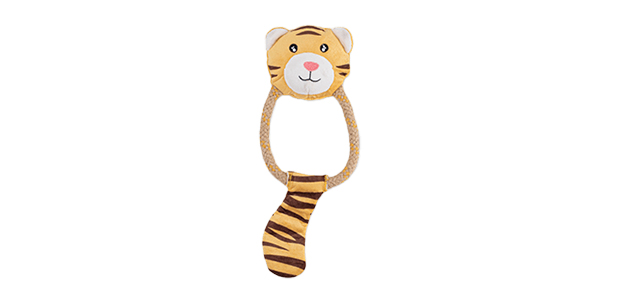 Beco Dual Texture Dog Toy Tiger