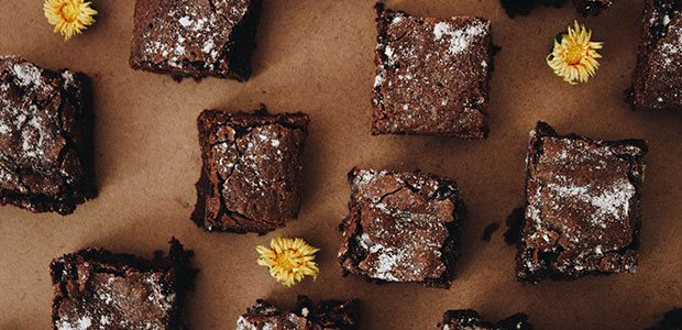 tray of brownies